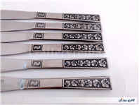 6 عدد چاقو قدیمی STAINLESS طرح گل 