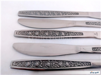 5 عدد چاقو قدیمی STAINLESS ژاپن طرح گل 