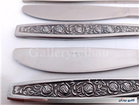 5 عدد چاقو قدیمی STAINLESS ژاپن طرح گل 