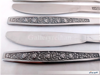 5 عدد چاقو قدیمی STAINLESS ژاپن طرح گل 