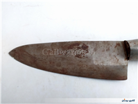 کارد قدیمی دستساز زنجان دسته چوبی24.5 CM 