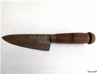 کارد قدیمی دستساز زنجان دسته چوبی 24 CM 