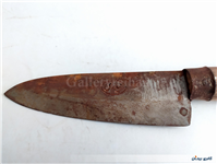 کارد قدیمی دستساز دسته چوبی 24.5 CM 