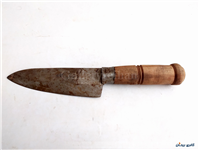 کارد قدیمی دستساز زنجان دسته چوبی 24CM 