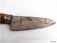کارد قدیمی دستساز زنجان دسته چوبی 24CM 