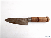 کارد قدیمی دستساز زنجان دسته چوبی 24CM 