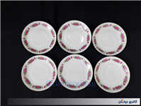 6 عدد دیوارکوب یا زیرفنجانی گل سرخی قدیمی