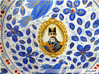دیوارکوب قدیمی نقاشی کاردست قلم آبی جدید 