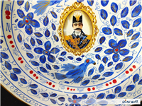 دیوارکوب قدیمی نقاشی کاردست قلم آبی جدید 