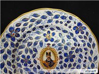 دیوارکوب قدیمی نقاشی کاردست قلم آبی جدید