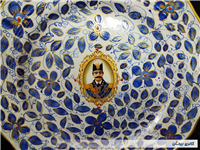 دیوارکوب قدیمی نقاشی کاردست قلم آبی جدید
