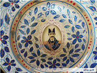 دیوارکوب قدیمی نقاشی کاردست قلم آبی جدید 