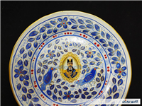 دیوارکوب قدیمی نقاشی دست قلم آبی جدید