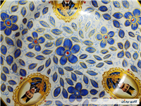 دیوارکوب قدیمی نقاشی کاردست قلم آبی جدید 