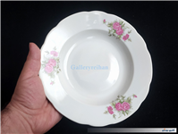 دیوارکوب چینی گل سرخی قدیمی