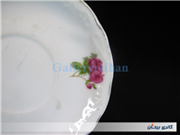 دیوارکوب یا زیرفنجانی قدیمی گل سرخی