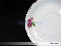 دیوارکوب یا زیرفنجانی قدیمی گل سرخی