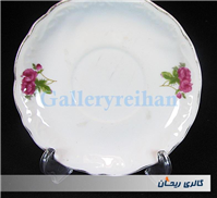 دیوارکوب یا زیرفنجانی قدیمی گل سرخی