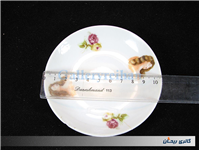 دیوارکوب یا زیرفنجانی قدیمی گل سرخی و چهره