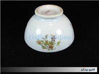 کاسه چینی قدیمی طرح گل و چهره