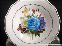 دیوارکوب یا نعلبکی قدیمی طرح گل و پروانه