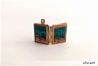 پلاک گردنی قدیمی جا دعایی طرح مکه و مدینه 