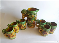 پارچ و لیوان سرامیکی قدیمی