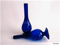 گلدان یا گلابپاش قلندری دستساز کبالتی
