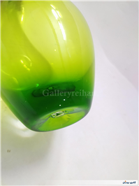 سالونگ یا بطری دوپوست بزرگ دستساز شیشه ای 