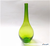سالونگ یا بطری دوپوست بزرگ دستساز شیشه ای 
