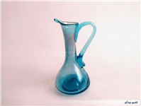 پارچ مینیاتوری و کوچک دستساز شیشه ای آبی