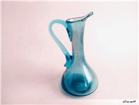 پارچ مینیاتوری و کوچک دستساز شیشه ای آبی