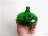 سالونگ یا بطری دستساز شیشه ای کوچک سبز 