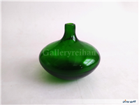 سالونگ یا بطری دستساز شیشه ای کوچک سبز 