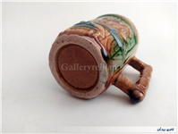 پارچ و لیوان سرامیکی قدیمی طرح کلبه 